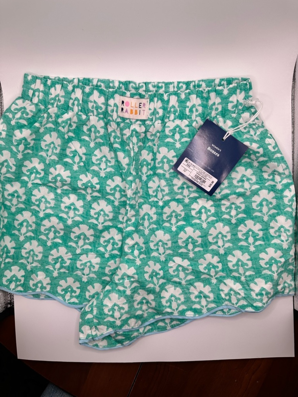 Roller Rabbit Aqua Patterned Shorts - Picture 6 of 8